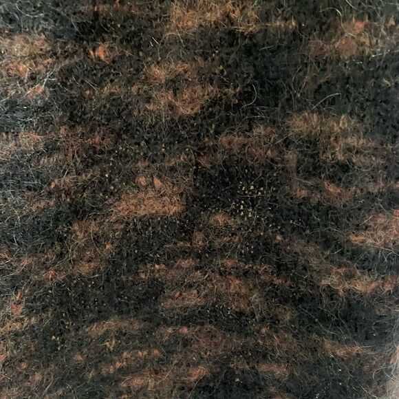 Hand Knit Wool Blend Cropped Open Cardigan Sz S - Picture 6 of 6